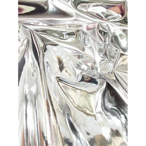 mirror metallic silver vinyl fabric|Silver Mirror Vinyl Fabric .